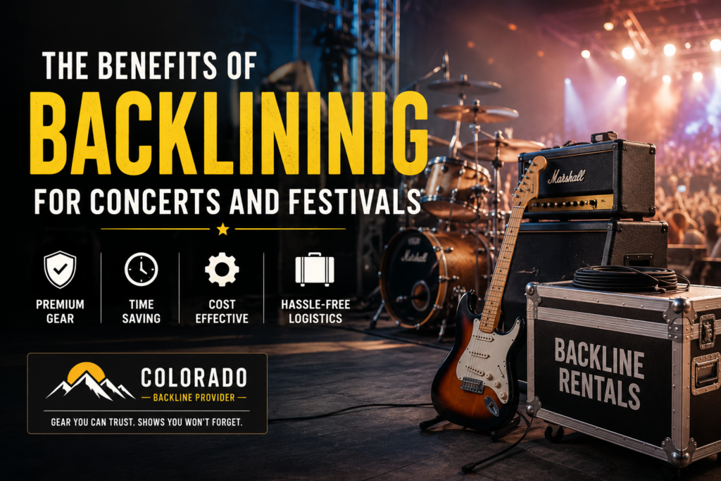 The Benefits of Instrument Backlining for Concerts and Festivals